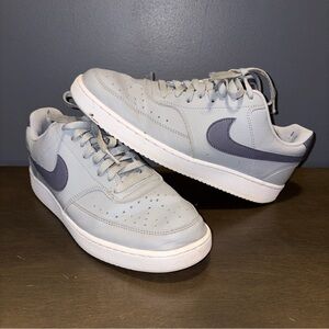 Nike Men's Court Vision Low NN Wolf Grey/L-Carbon Sneakers size 9